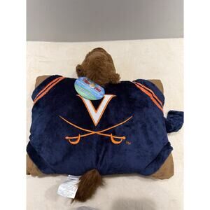 NWT PILLOW PETS NCAA FOOTBALL VIRGINIA CAVALIERS FOLDING HORSE PLUSH DOLL